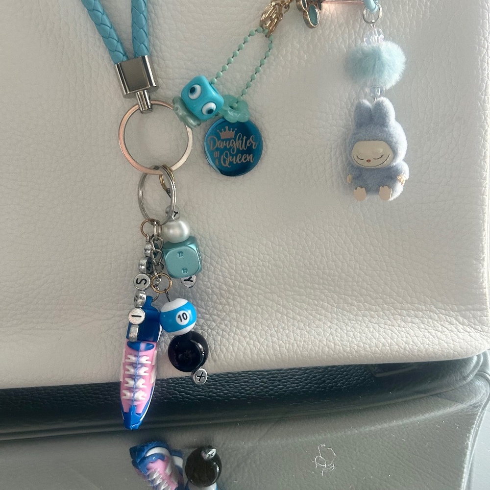 Mini Monster Pop Mart Labubu charms purse decor bag accessories